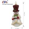 4" CDL Glass Blown Snowman Ornaments for Christmas Tree (4",Snowman G24) view 2