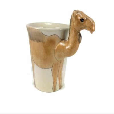 Mug Camel Enamel Cartoon Painted Milk Glass for Kid