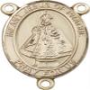 14K Gold Filled Infant of Prague Rosary Centerpiece Medal, 3/4 Inch view 1