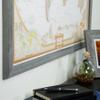 Craig Frames Wayfarer, Executive World Push Pin Travel Map, Rustic Gray Frame and Pins, 24 by 36-Inch view 3