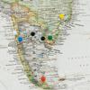 Craig Frames Wayfarer, Executive World Push Pin Travel Map, Rustic Gray Frame and Pins, 24 by 36-Inch view 4