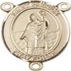 14K Gold Filled Saint Patrick Rosary Centerpiece Medal, 3/4 Inch view 1