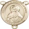 14K Gold Filled Immaculate Heart of Mary Rosary Centerpiece Medal, 3/4 Inch view 1