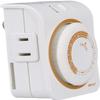 Woods 50004 24 Hour 2 Outlet White Indoor Mechanical Outlet Timer view 3