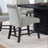 BOWERY HILL Contemporary 25" Counter Stool in Gray and Black (Set of 2) view 2