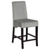 BOWERY HILL Contemporary 25" Counter Stool in Gray and Black (Set of 2) view 4