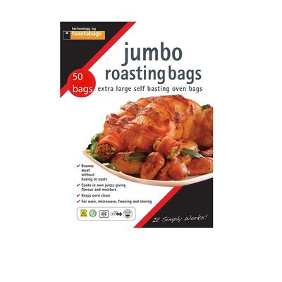Toastabags Jumbo Oven Roasting Bags, 55 x 60cm,(Pack of 50)
