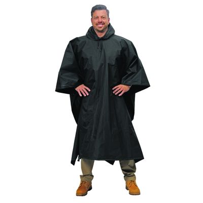 Galeton-12714-BK- Repel Rainwear XL Tall Poncho .22mm EVA (XL and Tall) Black, one size
