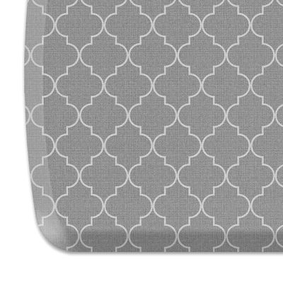 GelPro Elite Premier Anti-Fatigue Kitchen Comfort Floor Mat, 20x36", Trellis Classic Grey
