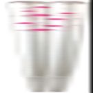 Aoba Clear Chopsticks, Dishwasher Safe, Polka Pink, 9.1 inches (23 cm)
