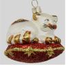 3" CDL Glass Blown Cat Animal Ornaments for Christmas Tree (3",Cat G04) view 2