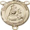 14K Gold Filled Our Lady of Loretto Rosary Centerpiece Medal, 3/4 Inch view 1
