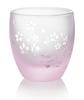 Otsuka Glass Cherry Blossom Dance Glass Carafe & Sake Cup Set 16-755-5 Carafe: 1.5 x H4.9 x M9.0 inches (38 x 125 x 94 mm), Round Sake Cup: 2.2 x H2.4 inches (57 x 61 mm) view 3