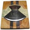 Yupik Ulu Knife/Bowl Set Walnut Handle w/ 6" Polar Bear Etched Blade view 1