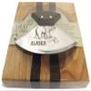 Yupik Ulu Knife/Bowl Set Walnut Handle w/ 6" Polar Bear Etched Blade view 3