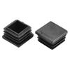 uxcell Plastic Square Tube Inserts End Blanking Caps 30mm x 30mm 100 Pcs Black view 2