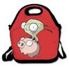 TRYdoo Invader Zim Pig Handbag Lunch Bags Snack Bags view 1