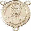 14K Gold Filled Saint Josephine Bakhita Rosary Centerpiece Medal, 3/4 Inch view 1