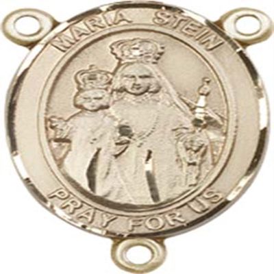 14K Gold Filled Maria Stein Rosary Centerpiece Medal, 3/4 Inch