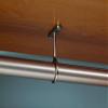 Sturdy Steel Center Closet Rod Support Bracket for Standard 1-5/16" Diameter Closet Rods (2, Matt Nickel) view 2
