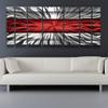 DV8 Studio Infinity Cosmic Energy Red Large Metal Wall Art view 2