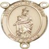 14K Gold Filled Our Lady of Victory Rosary Centerpiece Medal, 3/4 Inch view 1