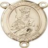14K Gold Filled Saint Louis Rosary Centerpiece Medal, 3/4 Inch view 1