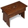 Peaceful Classics Step Stool - Amish Handmade Kids Step Stools - Bathroom, Bedroom, Living Room Or Kitchen Step Stool for Adults - Multipurpose Foot Stool Made of Solid Oak (9" High, Harvest) view 1