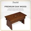 Peaceful Classics Step Stool - Amish Handmade Kids Step Stools - Bathroom, Bedroom, Living Room Or Kitchen Step Stool for Adults - Multipurpose Foot Stool Made of Solid Oak (9" High, Harvest) view 2