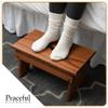 Peaceful Classics Step Stool - Amish Handmade Kids Step Stools - Bathroom, Bedroom, Living Room Or Kitchen Step Stool for Adults - Multipurpose Foot Stool Made of Solid Oak (9" High, Harvest) view 3