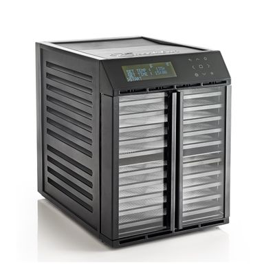 Excalibur RES10 10-Tray Electric Food Dehydrator with Smart Digital Controller Features Two Drying Zones with Adjustable Time and Temperatures Program and Save 30 Recipes Made in USA, 10-Tray, Black