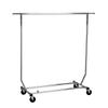 Commercial Grade Single Rail Rolling Salesman's Collapsible Garment Sales Rack view 1