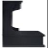 Crosley Furniture Seaside Hall Tree with Shoe Rack Bench and Coat Hooks for Hanging Storage, Distressed Black view 3