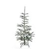 Northlight Flocked Noble Fir Artificial Christmas Tree-Unlit, 4.5', Green view 1