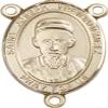 14K Gold Filled Saint Joseph Freinademetz Rosary Centerpiece Medal, 3/4 Inch view 1