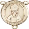 14K Gold Filled Saint Anselm of Canterbury Rosary Centerpiece Medal, 3/4 Inch view 1