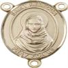 14K Gold Filled Saint Rebecca Rosary Centerpiece Medal, 3/4 Inch view 1