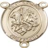 14K Gold Filled Saint George Rosary Centerpiece Medal, 3/4 Inch view 1