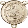14K Gold Filled Saint Gerard Majella Rosary Centerpiece Medal, 3/4 Inch view 1