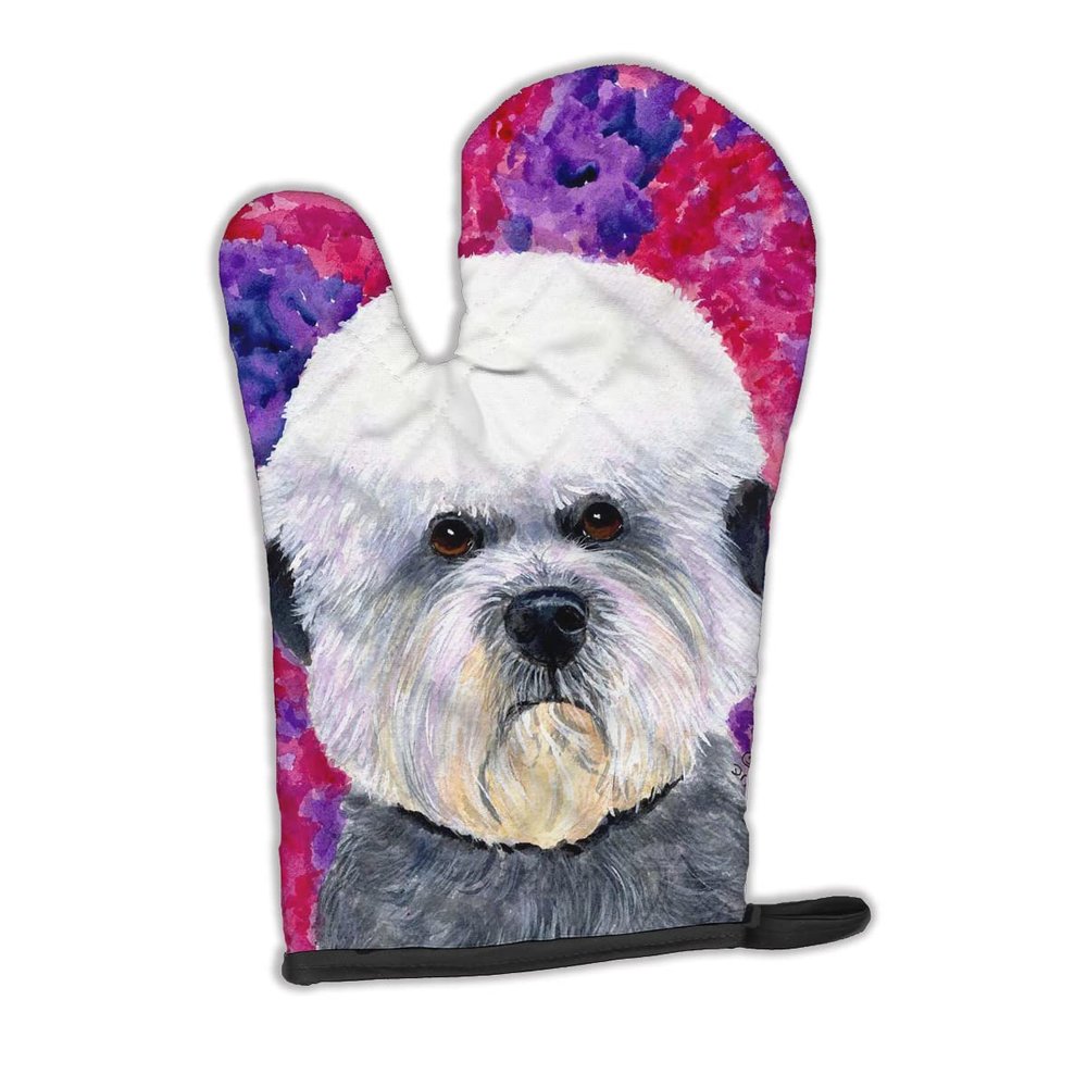 Caroline's Treasures SS8656OVMT Dandie Dinmont Terrier Oven Mitt Heat Resistant Thick Oven Mitt for Hot Pans and Oven, Kitchen Mitt Protect Hands, Cooking Baking Glove