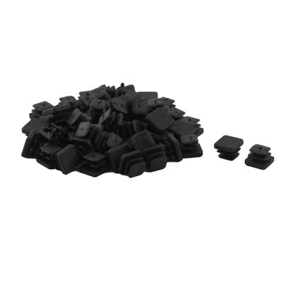 uxcell Plastic Square Design Tube Insert End Blanking Cover Cap 10x10mm