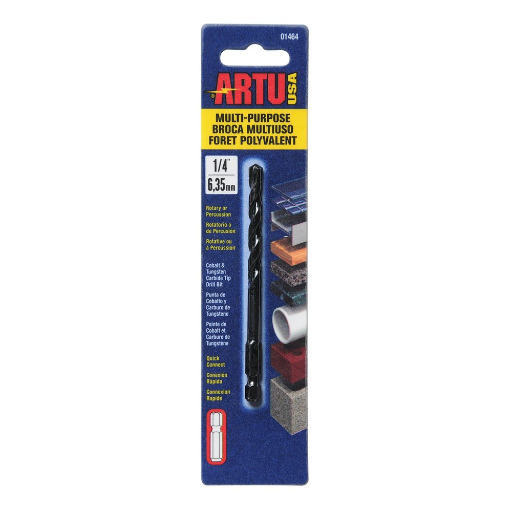 Artu - 1/4In Quick Connect Multi-Purpose Drill Bit