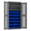 Durham EMDC-361872-18B-2S-5295 Bin Cabinet, 72" Overall Height, 36" Overall Width, Total Number of Bins 18 view 1