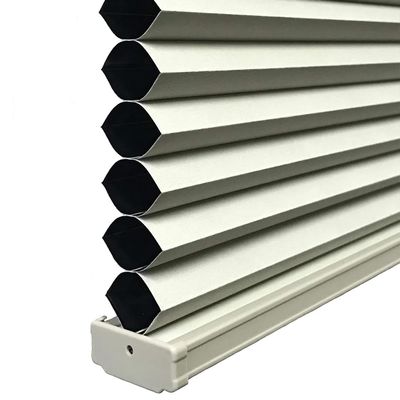 BlindDen - Room Darkening Honeycomb Shades - Blackout Blinds - Blinds for Indoor Windows - Window Shades - Gray Mist