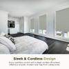 BlindDen - Room Darkening Honeycomb Shades - Blackout Blinds - Blinds for Indoor Windows - Window Shades - Gray Mist view 2
