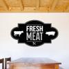 BBQ Wall Decals Stickers ID013, Black, 15 Inches view 1