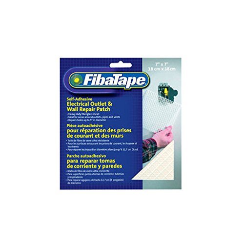 ADFORS++7+in.+L+x+7+in.+W+Fiberglass+Mesh++White++Self+Adhesive+Wall+Repair+Patch