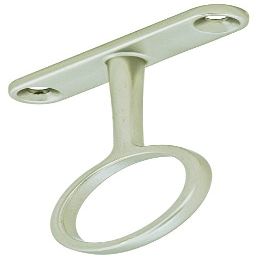 Sturdy Steel Center Closet Rod Support Bracket for Standard 1-5/16" Diameter Closet Rods (3, Polished Chrome)