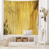 Ambesonne Forest Tapestry, Simple Themed Leaves and Oriental Nature Inspired Image Wildlife Themed Print, Wide Wall Hanging for Bedroom Living Room Dorm, 80" X 60", Yellow Mustard view 2