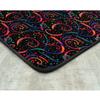 Joy Carpets Neon Lights Dynamo 6' x 6' Indoor Area Rug in Color Fluorescent view 4
